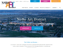Tablet Screenshot of noboartdistrict.org